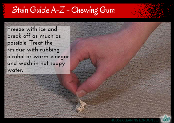Stain Guide A-Z - Chewing Gum